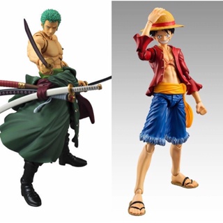 พร้อมส่ง โมเดลฟิกเกอร์ One Piece Three-Knife Flow Zoro Zoro Luffy ขยับได้ 24 ชั่วโมง สําหรับตกแต่ง