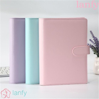 Lanfy ปกหนัง PU เติมได้ สําหรับสมุดโน้ต แพลนเนอร์รายสัปดาห์ 1 ชิ้น