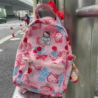 กระเป๋าเป้สะพายหลัง ลายการ์ตูน Hello Kitty น่ารัก สีชมพู สําหรับนักเรียนหญิง