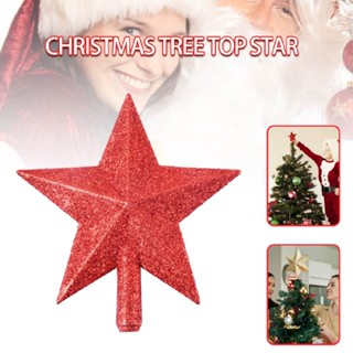 New Glitter Star Christmas Tree Topper Decoration Xmas Tree Top Glitter Ornament