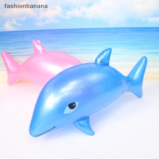 [fashionbanana] ห่วงยางพองลม รูปปลาโลมา ขนาด 53 ซม. ของเล่นชายหาด สําหรับเด็ก