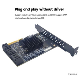 Iwo การ์ด PCIe 8 พอร์ต SATA3 0 6Gbps SATA3 0 PCIe การ์ด 8 พอร์ต