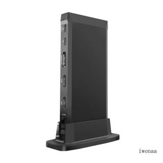 Iwo ฮับ Type-C แนวตั้ง 13 in 1 USB3 0 2xHDMI สําหรับ PD+Rj45