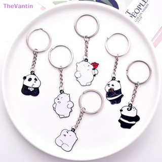 Thevantin Bare Bear พวงกุญแจการ์ตูนแพนด้า หมีขาว พวงกุญแจคู่ จี้สินค้าดี