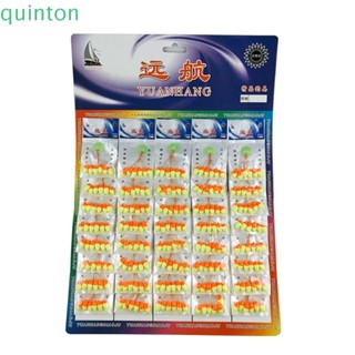 QUINTON ทุ่นลอยน้ํา ทรงวงรี คละสี สําหรับตกปลาคาร์พ 240 ชิ้น