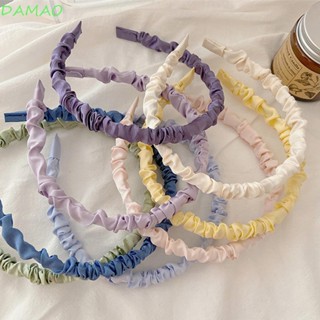 DAMAO ที่คาดผม ผ้าซาติน สีแคนดี้ แฟชั่นฤดูร้อน