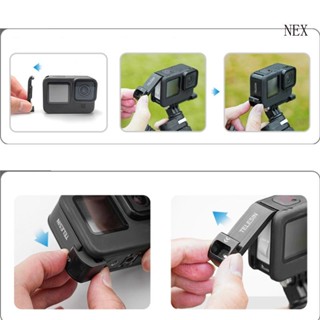 Nex ฝาครอบแบตเตอรี่ ด้านข้าง ถอดง่าย สําหรับ Go Pro Hero 11 10 9