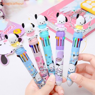 Magicalhour^^ ปากกาลูกลื่น ลายการ์ตูน Kuromi Hello Kitty Cinnamoroll 10 สี สําหรับนักเรียน