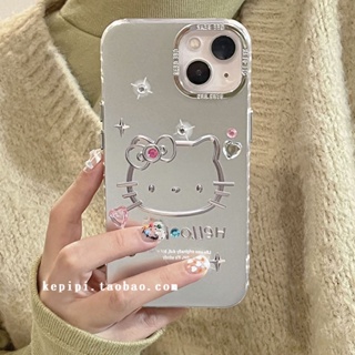 เคสป้องกันโทรศัพท์มือถือชุบไฟฟ้า กันกระแทก ลายแมวน่ารัก สําหรับ Apple Iphone 14promax 13 12 11 14pro 13pro 14