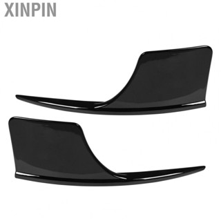 Xinpin Front Bumper Fog Lamp Lower Grille Cover  Aging Front Bumper Splitter  Left Right Wear Proof for Car