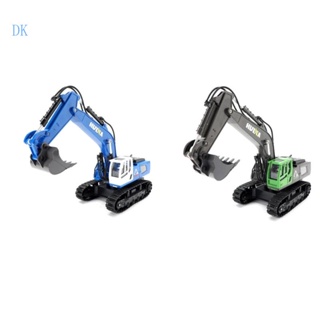 Dk 1 18 RC Excavator รถขุด รีโมทคอนโทรล ก่อสร้าง รถบรรทุก ของเล่นยานพาหนะ วัยรุ่น RC ของเล่น