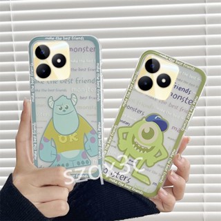 ใหม่ เคสโทรศัพท์มือถือ ซิลิโคนนิ่ม TPU ใส ลายการ์ตูน MK MN น่ารัก สําหรับ Realme C53 C55 NFC C33 C30 C30S 4G 10 Pro Pro+ 5G Coca-Cola Edition 2023