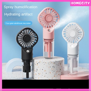 [พร้อมส่ง] Spray Fan Mini Handheld Small Fan Usb Rechargeable Portable Fan Spray Humidification Small Fan