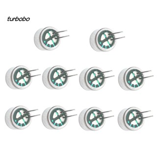 Turbobo ไมโครโฟนไฟฟ้า 9767 2Pin 10 ชิ้น