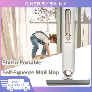 Mini Mop แบบพกพาไม้ถูพื้นขนาดเล็ก Squeeze Mop แฮนด์ฟรี Lazy Sponge Mop Toilet Gap Desktop Cleaning Mop เครื่องมือทำความสะอาดในครัวเรือน