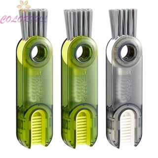 【COLORFUL】Brush 3 In 1 Cap Cleaning Brush Cleaning Brush For Care Bottle Multipurpose