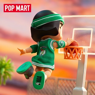 ฟิกเกอร์ POPMART POPMART molly x NBA Action Figure bjd Set Merchandise Gift molly Jasmine ของเล่นสําหรับเด็ก