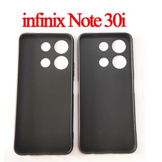  Infinix Note 30i เคสสีดํา ใส นิ่ม TPU ซิลิโคน ป้องกันเต็มรูปแบบ