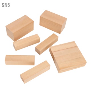 SN5 10 ชิ้น Basswood แกะสลักบล็อกไม้ที่ยังไม่เสร็จความเหนียวสูงนุ่มไม้แกะสลักสำหรับงานไม้