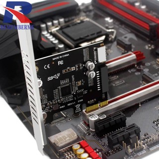 อะแดปเตอร์การ์ดควบคุมขยาย PCI-E เป็น USB 3.0 PCIE 19PIN PCI Express Hub