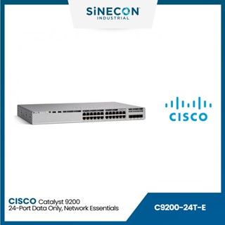 CISCO SWITCH สวิตซ์ Catalyst 9200 24-port data only, Network Essentials (C9200-24T-E)