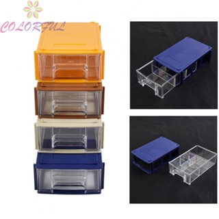 【COLORFUL】Storage Box 1PC Hardware Parts PE Plastic Stackable Tool Boxes Durable