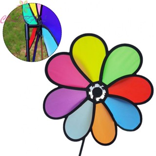 【COLORFUL】Small Windmill Home Garden Yard Kids Toy Patio Outdoor Decoration Rainbow Flower