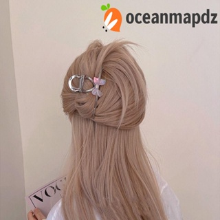 OCEANMAPDZ กิ๊บติดผมหางม้า ประดับโบว์ ลายฉลาม สวยหรู แฟชั่นเรียบง่าย สําหรับผู้หญิง