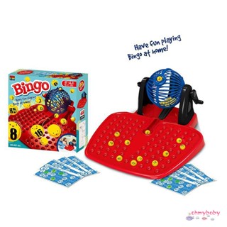 Bingo Tumbler Lotto Lottery Machine 90ered Balls 48 การ์ดเกมครอบครัวที่สมบูรณ์แบบของขวัญเด็กของเล่นเกมตลก [N/16]