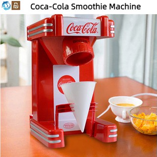 Xiaomi Youpin Coca-Cola เครื่องบดน้ําแข็ง สมูทตี้ เครื่องโกนหนวดน้ําแข็งอัตโนมัติ ผ้าฝ้าย ขนาดเล็ก ของขวัญ