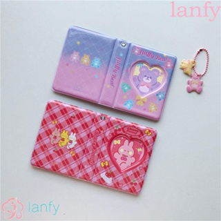 LANFY สมุดเก็บเครื่องเขียน ลายหมี หัวใจ ขนาด 3 นิ้ว พร้อมซองใส่บัตร 20 ชิ้น