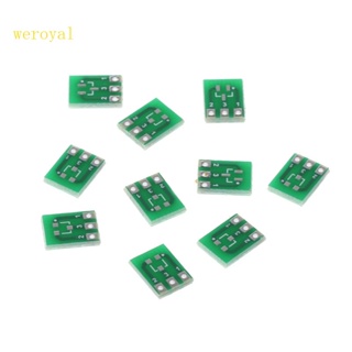 Weroyal บอร์ดอะแดปเตอร์แปลง PCB SMD SOT23-3 เป็น DIP SIP3 DIY 10 ชิ้น