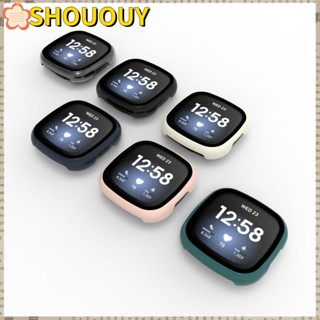 SHOUOUY เคส PC อุปกรณ์เสริม สําหรับ Fitbit Versa 3/Sense