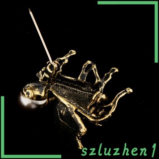 [Szluzhen1] เครื่องประดับ เข็มกลัด รูปเปียโน ประดับเพชรเทียม สําหรับงานแต่งงาน