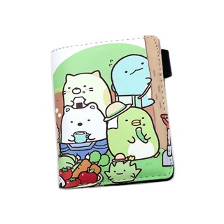 Sumikkogurashi กระเป๋าสตางค์ ใบสั้น หนัง PU พิมพ์ลายการ์ตูนสัตว์น่ารัก พร้อมช่องใส่เหรียญ หลากสีสัน แบบที่ 2