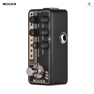 Mooer MICRO Preamp Series 012 US GOLD 100 เครื่องขยายเสียงเอฟเฟคกีตาร์ดิจิทัล 3-Band EQ พร้อมทรูบายพาส สไตล์อังกฤษ