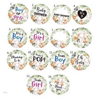 Aoto สติกเกอร์ฉลาก It s a Boy Girl Team Boy Girl Reday to Pop สําหรับติดตกแต่ง 48 ชิ้น