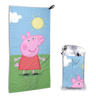 【มีสินค้า】ผ้าขนหนูนุ่ม ดูดซับน้ําได้ดี แห้งเร็ว ลาย Peppa Pig ขนาด 40*80 ซม. สําหรับเด็ก และผู้ใหญ่