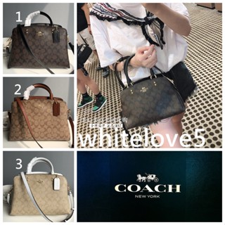 Lillie Carryall In Signature Canvas F91495 กระเป๋าถือ กระเป๋าถือเจ้าหญิงไดอาน่า COAC H กระเป๋าสะพายไหล่คุณหญิง