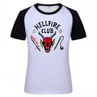 เสื้อยืด พิมพ์ลาย Hellfire Club 4 American Drama Fire Club Skull and Weapon 2023