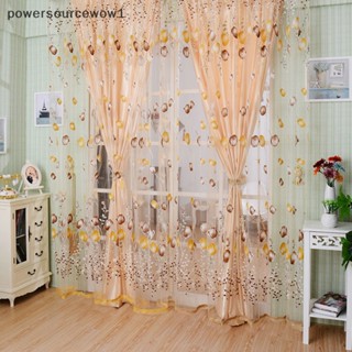 Wow Valances ผ้าม่าน ผ้าเชียร์ ลายดอกไม้ ดอกทิวลิป สําหรับประตู หน้าต่าง