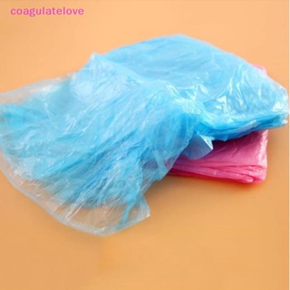 Coagulatelove เสื้อกันฝน PVC แบบหนา กันน้ํา แบบใช้แล้วทิ้ง [ขายดี]