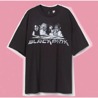 [S-5XL]เสื้อยืดแขนสั้นลําลอง คอกลม ผ้าฝ้าย พิมพ์ลาย KPOP BLACKPINK Kim Jisoo LISA Rosé Jennie WE ARE BORN PINK สําหรับผู