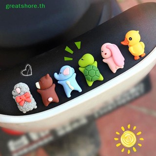 Greatshore ตุ๊กตาเรซิ่น รูปเต่า หมี กระต่าย ขนาดเล็ก สําหรับตกแต่งรถยนต์ 5 ชิ้น