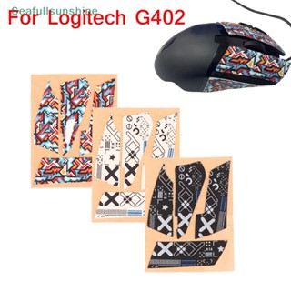 Seaf&gt; เทปสติกเกอร์ กันลื่น กันเหงื่อ สําหรับเมาส์ สเก็ต Logitech G402 1 ชิ้น