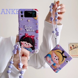 for Samsung Galaxy Z Flip4 Flip3 Phone Case Princess Zflip3 Zflip4 Funny Cute Cartoon High Quality Covers