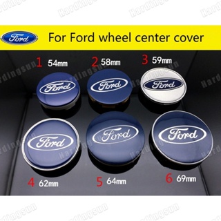 ฝาครอบดุมล้อรถยนต์ ขนาด 54 มม. 58 มม. 59 มม. 62 มม. 64 มม. 69 มม. สําหรับ Ford Emblem 1 ชิ้น