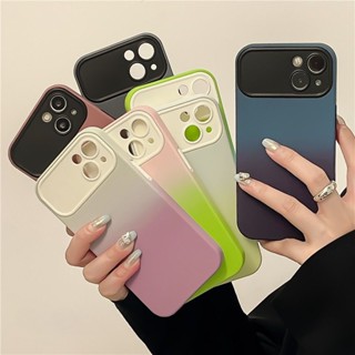 เคสป้องกันโทรศัพท์มือถือ แบบนิ่ม ไล่โทนสี สําหรับ iPhone 12 13 14 Pro Max