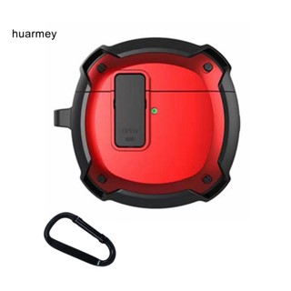 Huarmey เคสหูฟังไร้สาย กันกระแทก กันรอยนิ้วมือ พร้อมบักเกิลแขวน สําหรับ Huawei Freebuds4 1 ชุด