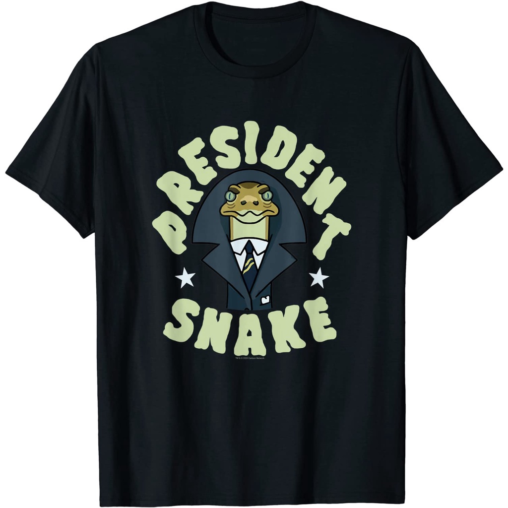 แฟชั่น 🌟พร้อมส่ง🌟เสื้อยืด  Family Tee Couple Tee  T-Shirts Rick and Morty S4E5 Hail President Snake T-Shirt - Men's T-